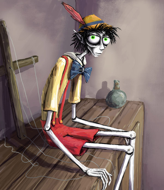 Illustration for article titled Art that turns our childhood stories into dark, twisted fun